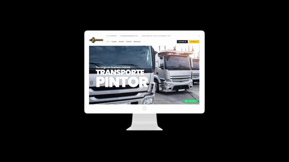 Web Corporativa Transporte Pintor - Impulso Websites