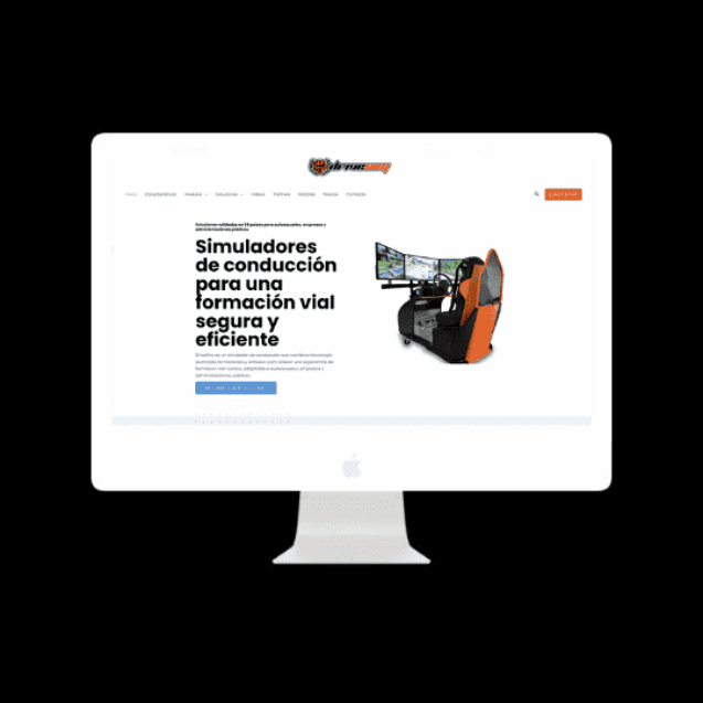 Web corporativa con blog Drive Simulator - Impulso Websites