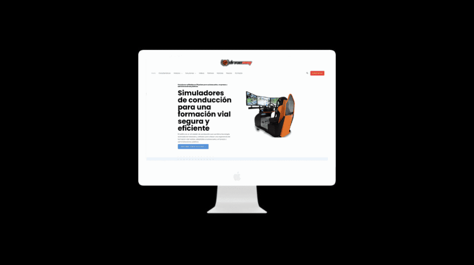 Web corporativa con blog Drive Simulator - Impulso Websites