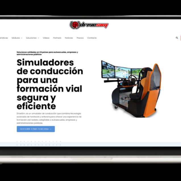 Web corporativa con blog Drive Simulator - Impulso Websites