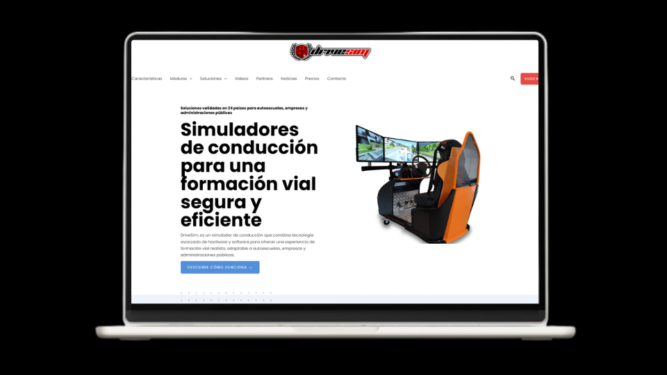 Web corporativa con blog Drive Simulator - Impulso Websites