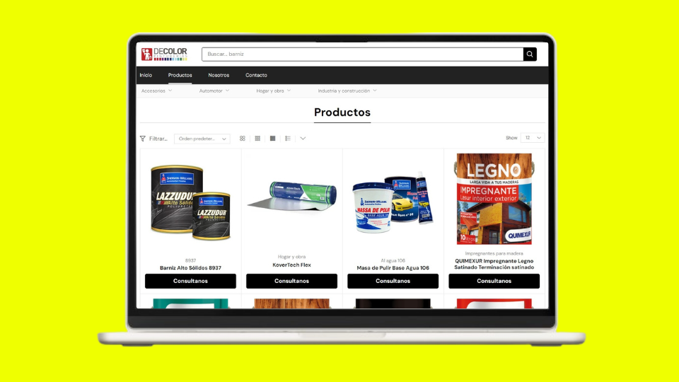 E-commerce De Color Pinturerías - Impulso Websites
