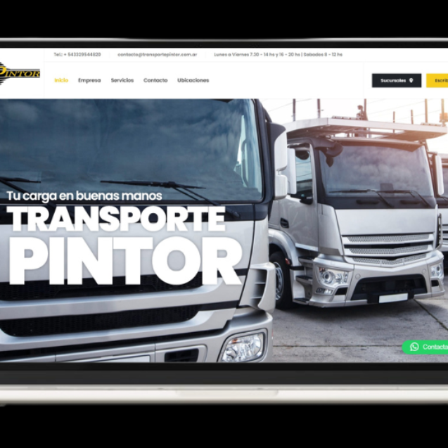 Web Corporativa Transporte Pintor - Impulso Websites