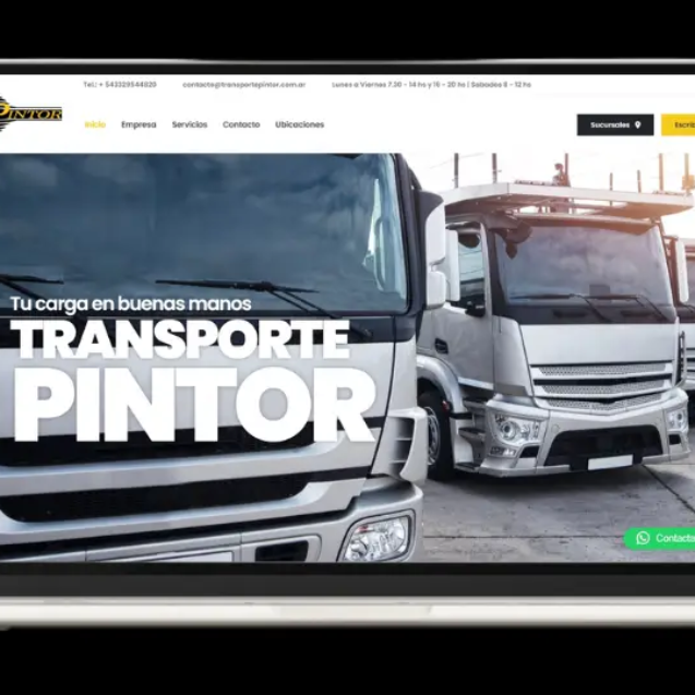 Web Corporativa Transporte Pintor - Impulso Websites