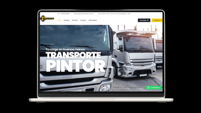 Web Corporativa Transporte Pintor - Impulso Websites