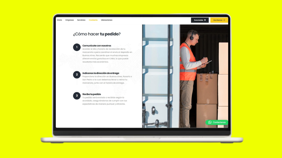 Web Corporativa Transporte Pintor - Impulso Websites