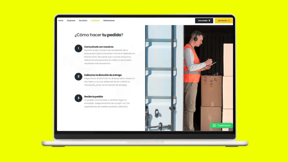 Web Corporativa Transporte Pintor - Impulso Websites